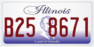 IL license plate B258671