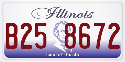 IL license plate B258672