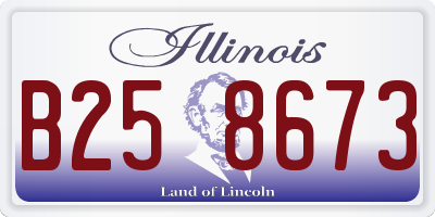 IL license plate B258673