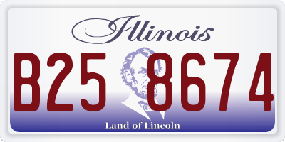 IL license plate B258674