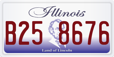 IL license plate B258676