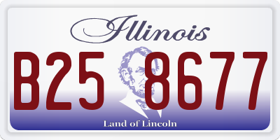 IL license plate B258677
