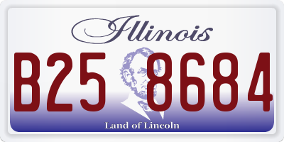 IL license plate B258684