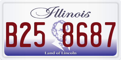 IL license plate B258687
