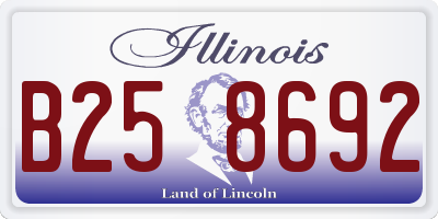 IL license plate B258692