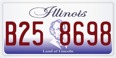 IL license plate B258698