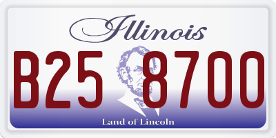 IL license plate B258700