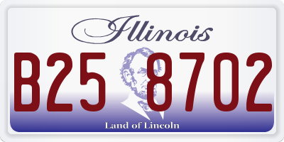 IL license plate B258702