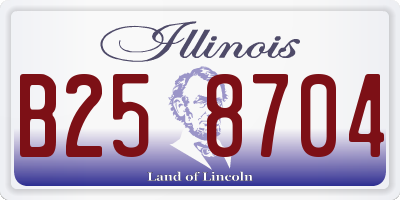 IL license plate B258704