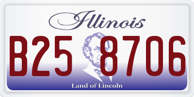 IL license plate B258706
