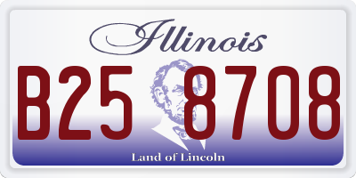 IL license plate B258708