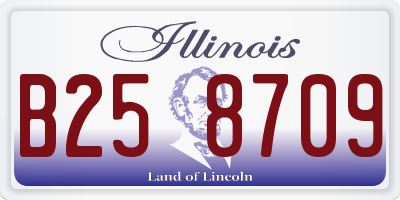 IL license plate B258709