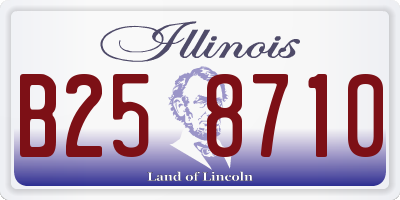 IL license plate B258710