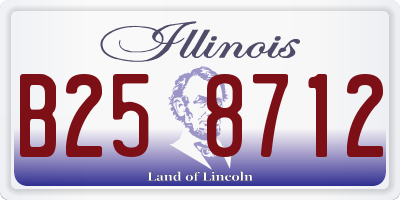 IL license plate B258712
