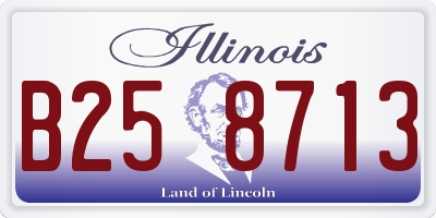 IL license plate B258713