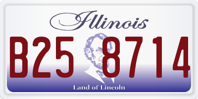 IL license plate B258714
