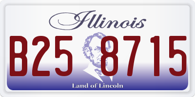 IL license plate B258715