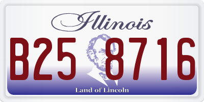 IL license plate B258716
