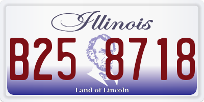 IL license plate B258718