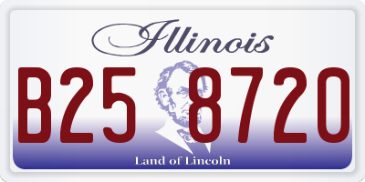 IL license plate B258720