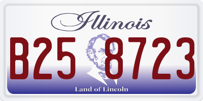 IL license plate B258723