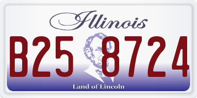 IL license plate B258724