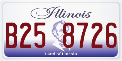 IL license plate B258726