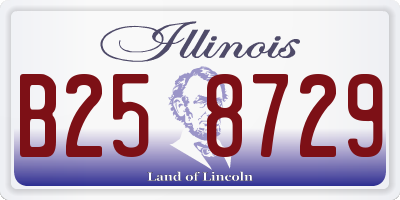 IL license plate B258729