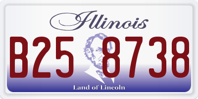 IL license plate B258738