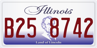 IL license plate B258742