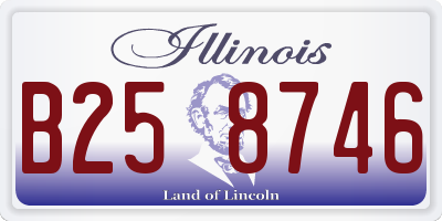 IL license plate B258746