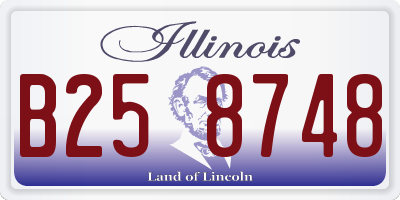 IL license plate B258748