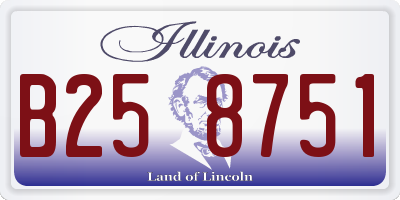 IL license plate B258751