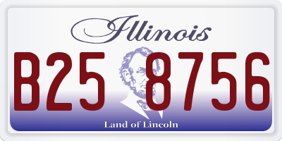 IL license plate B258756