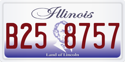 IL license plate B258757
