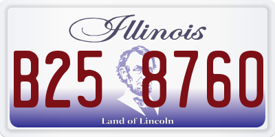 IL license plate B258760