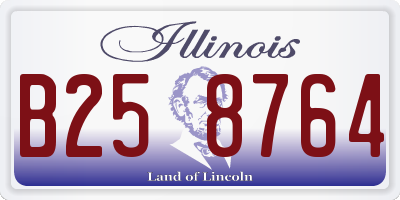 IL license plate B258764