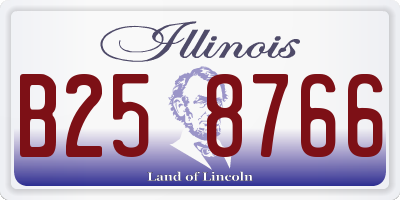 IL license plate B258766