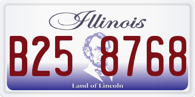 IL license plate B258768