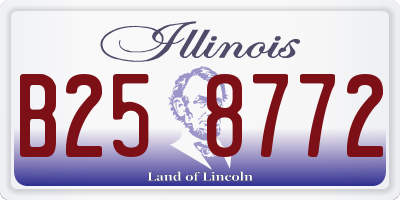 IL license plate B258772
