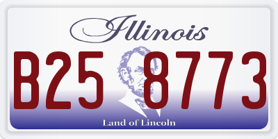 IL license plate B258773