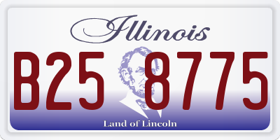 IL license plate B258775