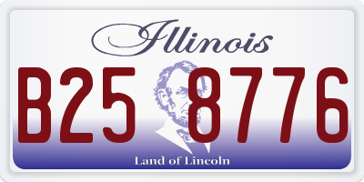 IL license plate B258776