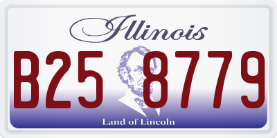 IL license plate B258779