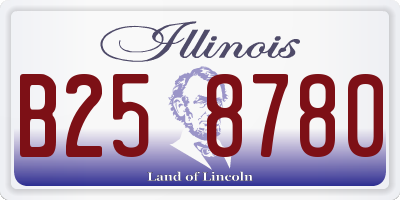 IL license plate B258780