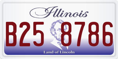 IL license plate B258786