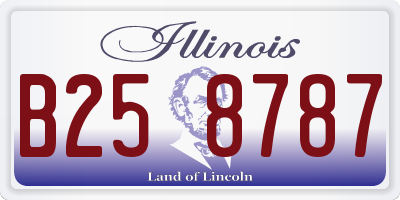 IL license plate B258787