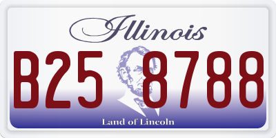IL license plate B258788