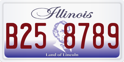IL license plate B258789