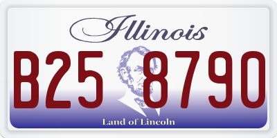 IL license plate B258790